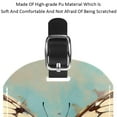 thumbnail image 4 of Square 2Pack PU Leather Butterfly Cruise Luggage Tag with Privacy Cover and Name ID Tag for Travel Handbags Backpacks Luggage Tags, 4 of 6