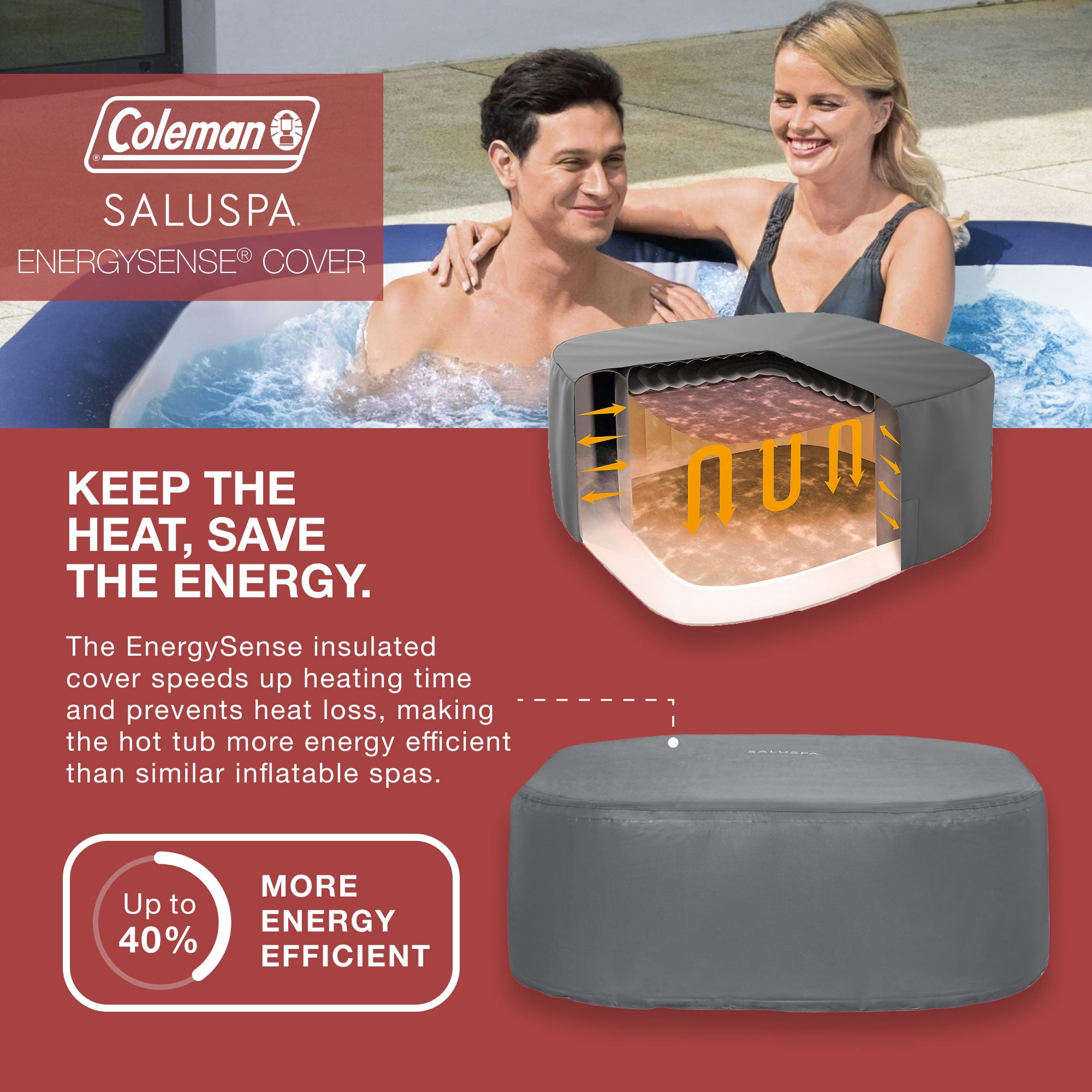 Coleman Atlantis AirJet Inflatable Hot Tub w/Cover & Pump #P09144, 2 Pack
