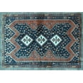 thumbnail image 1 of Ahgly Company Indoor Rectangle Persian Light Blue Traditional Area Rugs, 6' x 9', 1 of 4
