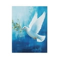 thumbnail image 2 of CozyNet Dove With Olive Branch Flying Over Calm Waters, Symbolizing Peace & Divine Promise Wall Art Prints With Frame Canvas Perfect for Living Room & Bedroom, Ready to Hang, Wall Decor 12"x16", 2 of 10