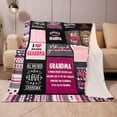 thumbnail image 2 of Best Grandma Blanket Gifts from Grandchildren Grandma Mothers Day Christmas Birthday Gifts | Best Grandma Ever Blanket Throw Blanket Presents Bday Gifts from Grandaughter Grandson 50\u201d X 60\u201d, 2 of 6
