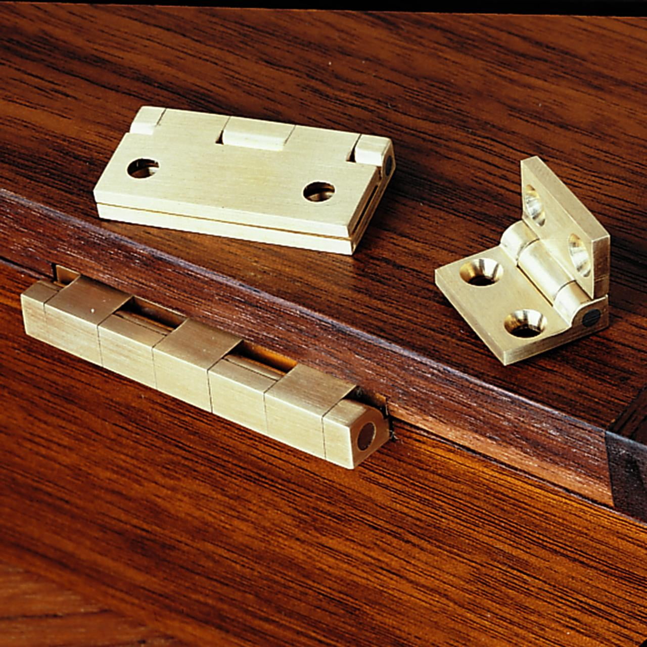 Brusso Large Box Hinges (Pair), 11/4" L x 5/8" W