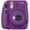 Purple (with clear accents), variant on Fujifilm Instax Mini 9 Fuji Instant Film Camera Flamingo Pink   40 Film Deluxe Bundle