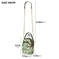 thumbnail image 2 of FORMRS Crossbody Bag for Women Shoulder Cell Phone Purse with Zipper, Green Floral, 2 of 7