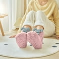 thumbnail image 5 of Oksale Non Slip Fuzzy Socks for Women Thermal Warm Winter Socks Cute Trendy Socks for Christmas Gifts Pink Free Size, 5 of 6