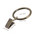 thumbnail image 2 of Uxcell 1.25" Inner Dia 3.5mm Thick Curtain Clip Hook Metal Bronze 24 Pack, 2 of 6