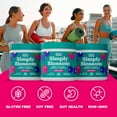 thumbnail image 5 of Simply Blossom Daily Greens & Superfood Powder for Women – Collagen + Probiotics for Digestion, Bloating Relief & Energy – 48 Organic Nutrients, Gut Health Support – Mixed Berry, 30-Day SupplySimply, 5 of 11