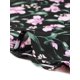 thumbnail image 5 of Vestido a media pierna con cuello en V y estampado floral con cintura fruncida Negros XS, 5 of 6