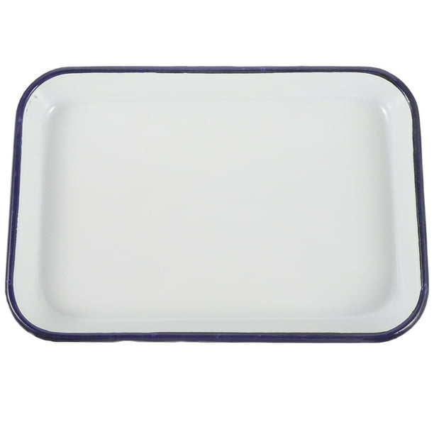 Household Enamel Baking Dish Rectangular Roasting Tin Multifunctional