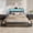 Black Leather, variant on Satifur Queen Bed Frame with 6 Storage Drawers, Metal Platform Bed Frame with 2-Tier Storage Upholstered Headboard & LED, Built in Charging Station, Noise-Free, No Box Spring Needed, Black
