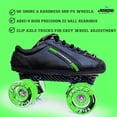 thumbnail image 2 of Jaspo Pro Hyper Furious High Speed Quad Shoe Skates For Professional And Intermediate Users. Fitted With Abec9 And 65mm Shr Pu Wheels For All Age Groups Boys Girls, 2 of 5