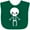 Green, variant on Inktastic Happy Halloween Spooky Skeleton and Stars Boys or Girls Baby Bib