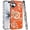 Cosmic Orange, variant on XPM for Apple iPhone 17 (6.3") Phone Case, Diamonds Bling All Around Edges Sparkly Glitter Hybrid with Ring Stand Holder Fashion Good Luck Cover for iPhone 17 (Purple)