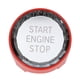 thumbnail image 4 of Cubierta de empuje del botón de cristal de parada de arranque del motor del coche para 2 Series F22 F23 2014-2019 (naranja), 4 of 8