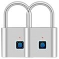 thumbnail image 2 of Candados Inteligentes de huellas VentDepot AppLock Silver 2 Pzas Biométrico USB, 2 of 2