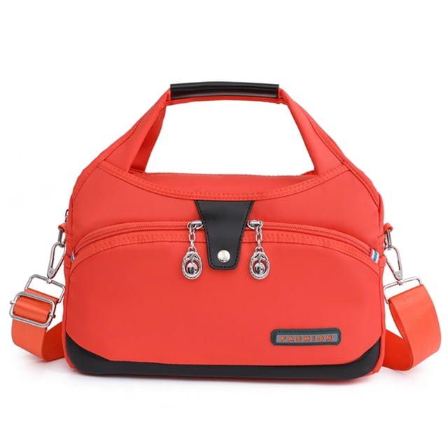 Hombro Oxford Bolsas de mensajero Impermeable Antirrobo Bolso femenino Naranja