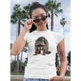 thumbnail image 2 of Young Raccoon Portrait T-Shirt Women -Image by Shutterstock, Female 3X-Large, 2 of 4