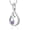 Purple, variant on Infinity Urn Necklaces for Ashes Teardrop Cremation Urn Jewelry Birthstone Urn Necklace for Human Pet Memorial Ashes Pendant