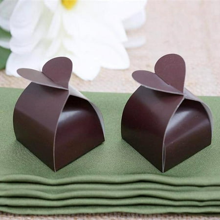 Efavormart Heart Top Favor Box for Candy Treat Gift Wrap Box Party Favor Boxes for Bridal Shower Anniverary Wedding Party -100pc