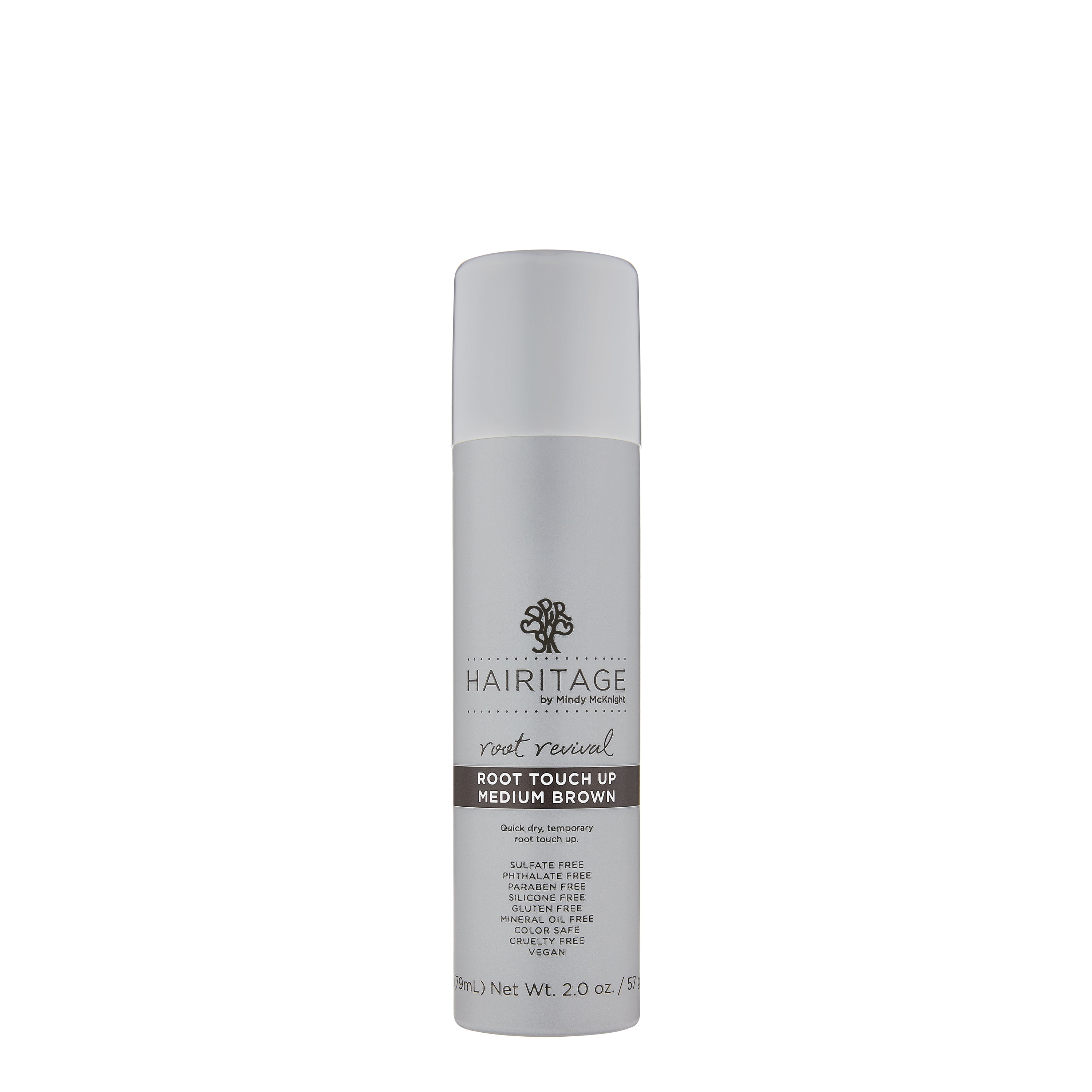 Hairitage Root Revival Root Touch Up Spray Medium Brown Color Root