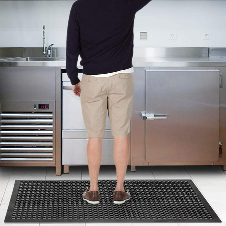 Rubber Door Mat Anti-Fatigue Floor Mats 23 x 35 for Kitchen