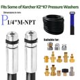 thumbnail image 1 of Car Wash Water Gun Pipe High Pressure Car Washer Water Cleaning Extension Pipe For for Karcher Bosch Black Cleaning Machine, 1 of 5