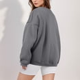 thumbnail image 3 of Womens Oversized Sweatshirt Crewneck Loose Fit Long Sleeve Pullover Fall Casual Clothes Hoodie Top Light Sweatshirts Women 2 Peaces Set Women Active Wear Coats Women College Hoodies plus Size, 3 of 3