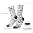 thumbnail image 6 of Honeii Colorful Hat Snowman Print Adult Socks,Crew Socks,Casual Calf Socks,Daily Wear Socks for Men & Women, Perfect for Sports, Casual and Everyday Use, 6 of 6