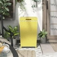 thumbnail image 6 of Furniture of America Azur Outdoor Aluminum & Wicker Outdoor Trash Can in Yellow, 6 of 11