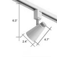thumbnail image 3 of Kiven H-Type Track Lighting, 1-Light Modern Halo Track Pendant Light with Iron Shade, Track Light Pedant Adjustable Angle, Bulb Not Included, 3 of 7