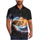 thumbnail image 2 of Blusa y camisa de manga corta con cuello vuelto para hombre, blusa informal de moda con botones estampados, blusa de manga corta con cuello vuelto, blusa de poliéster para hombre, 2 of 6