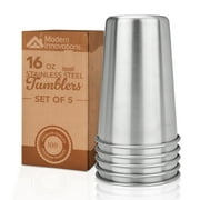 Modern Innovations 16 Ounce Stainless Steel Pint Cups