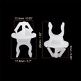 thumbnail image 2 of 30uds Clips Soporte Varilla Apoyo Soporte Campana Plástico Blanco para Coche Unique Bargains Clip de soporte de barra de soporte de capó, 2 of 5