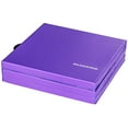 thumbnail image 3 of BalanceFrom 6ft x 2ft x 2in 3-Panel All-Purpose Folding Gymnastics Mat, Purple, 3 of 6