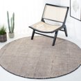 thumbnail image 2 of SAFAVIEH Classic Vintage Blanca Distressed Area Rug, Natural/Black, 6' x 6' Round, 2 of 9