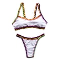 thumbnail image 4 of WILLBEST Traje de Baño de Manga Larga Para Mujer, Conjunto de Tankini Para Playa, Traje de Baño de Punto, Traje de Baño Separado de Verano Con Sombrero A Juego, Traje de Baño Informal, 4 of 4