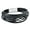 Black and White, variant on Mens Infinity 8 Multi-Layer Leather Bracelet,8.5" Brown Braided Bracelet for Men