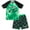 Black/green, variant on Minecraft Zombie Big Boys Rash Guard and Swim Trunks Outfit Set Little Kid to Big Kid
