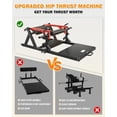 thumbnail image 6 of MITONOS 800LBS Hip Thrust Machine, Plate‑Loaded Glute Drive Glute Bridge Trainer with Band Pegs, Padded Back Support & Safety Limiter, Home Gym Strength Training Equipment for Glute Muscle Building, 6 of 10
