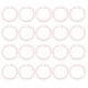 thumbnail image 2 of Anillos De Hojas Sueltas De Plástico De 20 Piezas, Anillos Flexibles Transparentes Para Tarjetas De Notas Documentos Con Material De Educación Física Para La Oficina Escolar En, 2 of 7