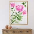 thumbnail image 2 of Designart 'Purple Peonies With Green Bush II' Traditional Framed Canvas Wall Art Print, 2 of 5