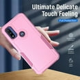 thumbnail image 5 of AggXpf for Moto G Pure Phone Case, Moto G Power 2022 Case with Full Body Rugged Shockproof Protective Cover, Dual Layer Protective Phone Case for Moto G Pure/G Power 2022, Pink, 5 of 7