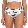 thumbnail image 1 of Fotbe Dachshund Dog Puppy Calzones Estampados para Mujer – Ropa Interior de Algodón, Cómoda, Suave y Elástica-XX-Large, 1 of 6