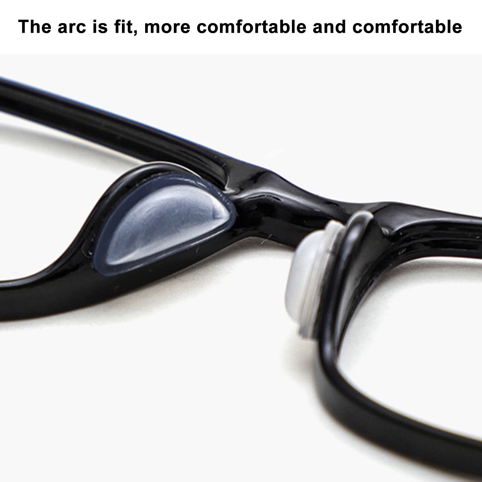 Visland 10 Paires de Plaquettes de Nez Antidérapantes avec Dos