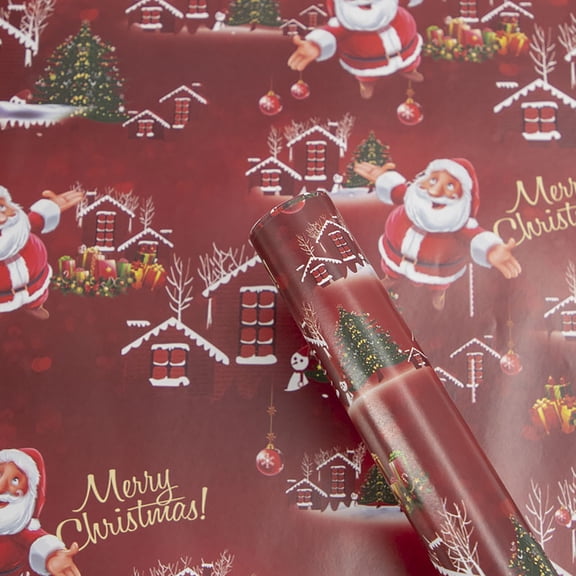 Single-Sided Christmas Wrapping Paper Sheet 50x70cm, Festive Gift Wrap for Holiday Presents DIY Crafts