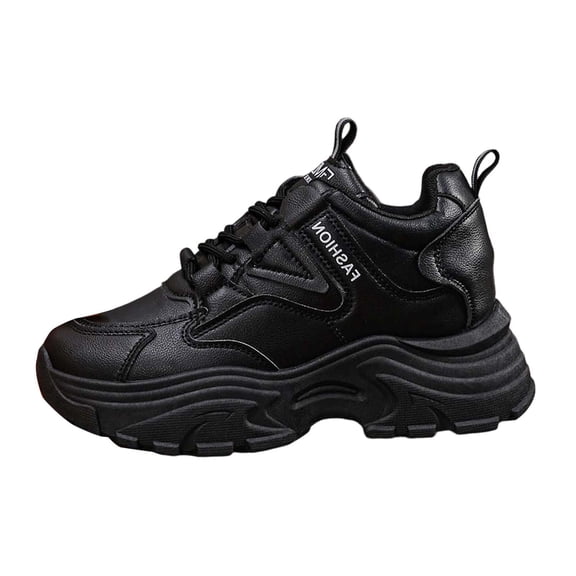 Wovix Women Fashion Sneakers Platform Bold Lace-Up Comfortable Sneakers Plaid Soft Lightweight Daily School