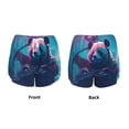 thumbnail image 3 of Balery DJ Panda Hot Air Balloon Pantalones cortos deportivos para mujer con forro y dos bolsillos, elásticos, para entrenamiento, gimnasio, yoga-XX-Large, 3 of 7