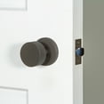thumbnail image 2 of Viaggio Cloclo_Psg_238 Circolo Solid Brass Passage Door Knob Set - Black, 2 of 7