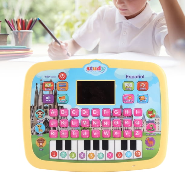 Tableta de Aprendizaje de Español, Tableta LED de Aprendizaje de Español para Niños Pequeños Educación