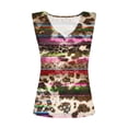 thumbnail image 4 of Homenesgenics Tank Tops for WomenSleeveless V-Neck Printed Ladies Tops Blouses Tank Vest Womens Clothes under $8, 4 of 5